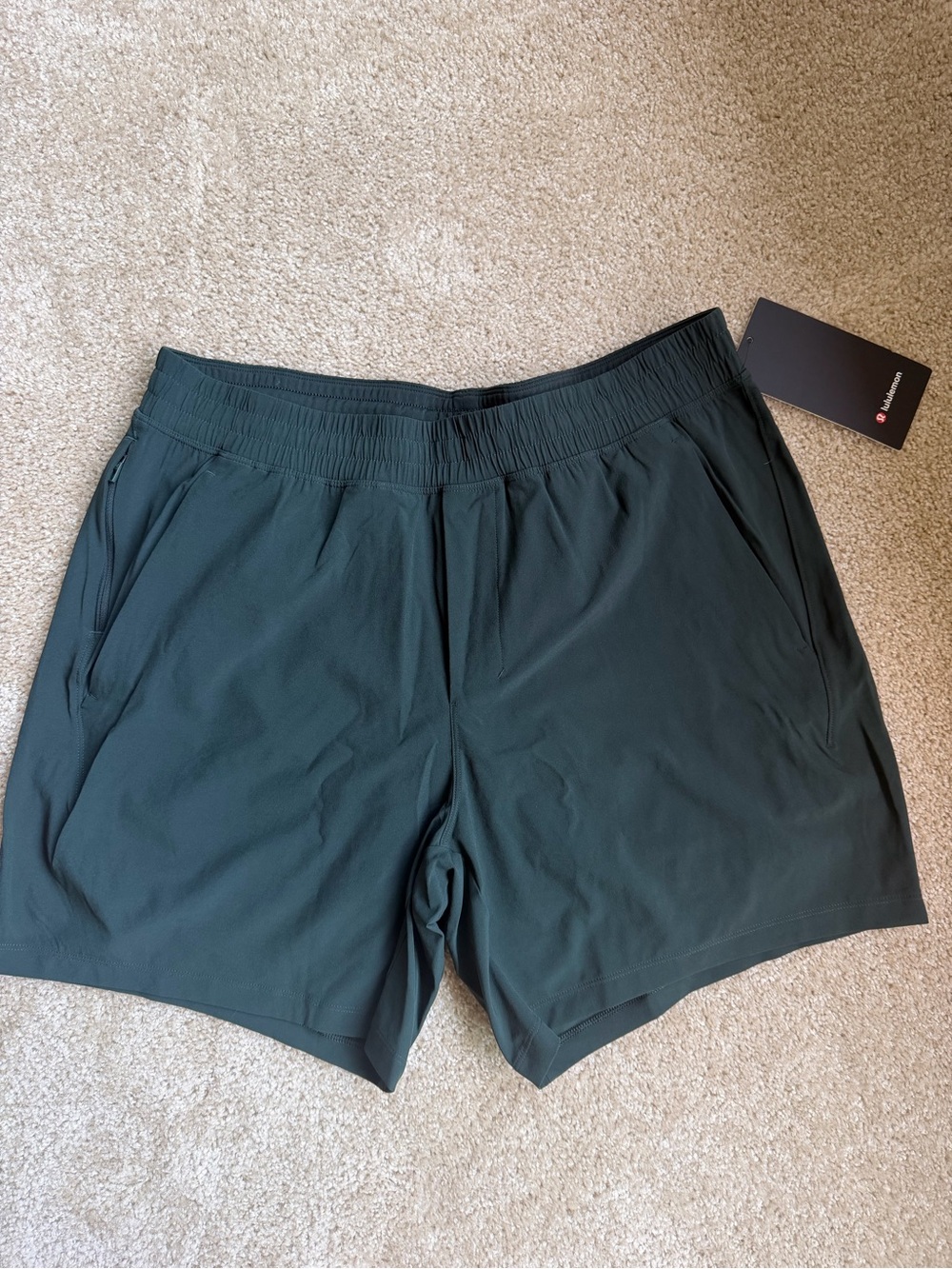 Lululemon Pace Breaker Lined 7” Shorts XL Green NWT